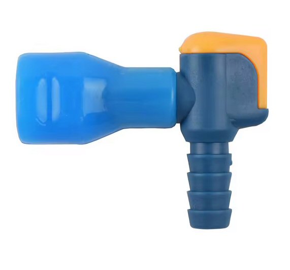 blue 90 degree bite valve
